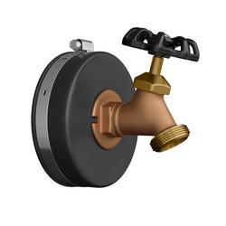 4 in. Black Rubber Test Cap