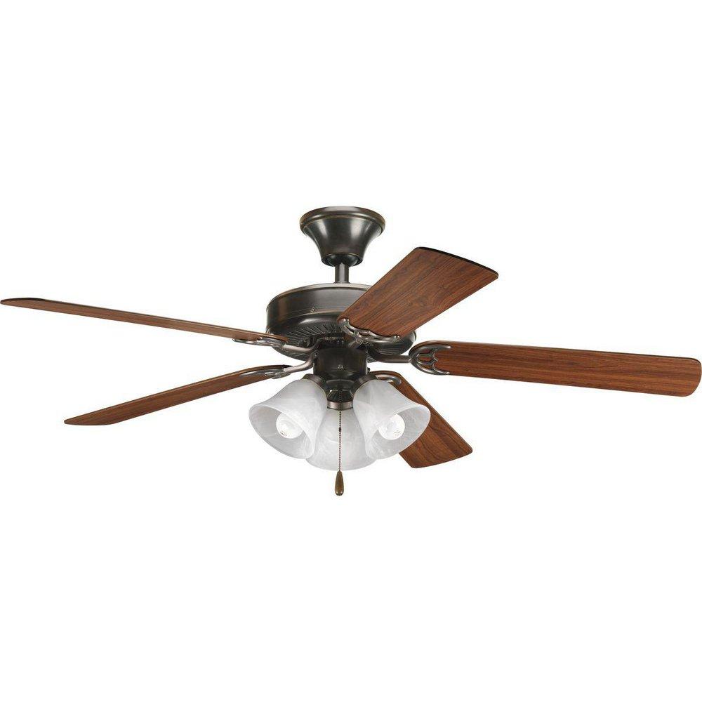 Progress Lighting Antique Bronze 52 in. 5-Blade Ceiling Fan 