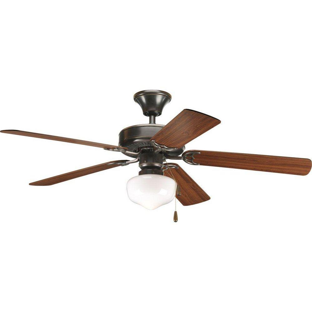 Progress Lighting Antique Bronze 52 in. 5-Blade Ceiling Fan 