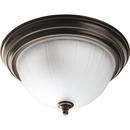 2 Light 75W CTC Fixture with Etched Ribbed Glass