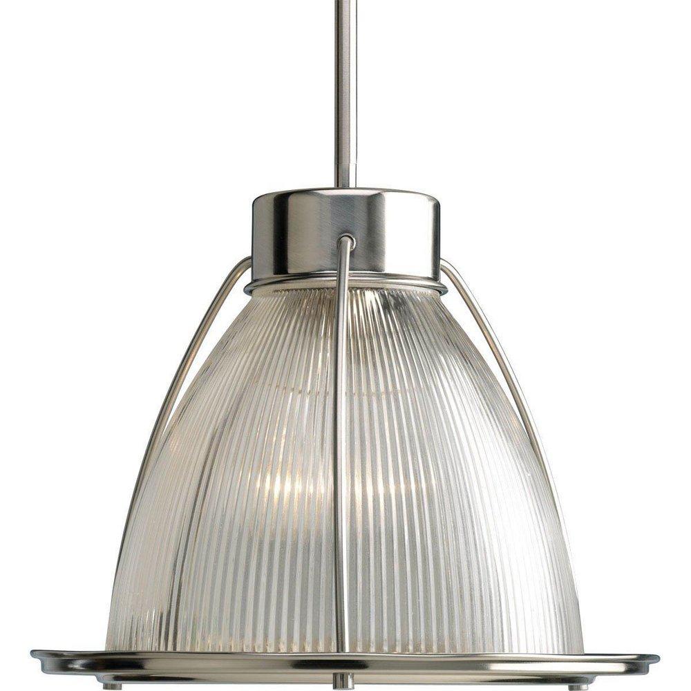 Progress Lighting Brushed Nickel 100 W 1-Light Medium Stem Mount 