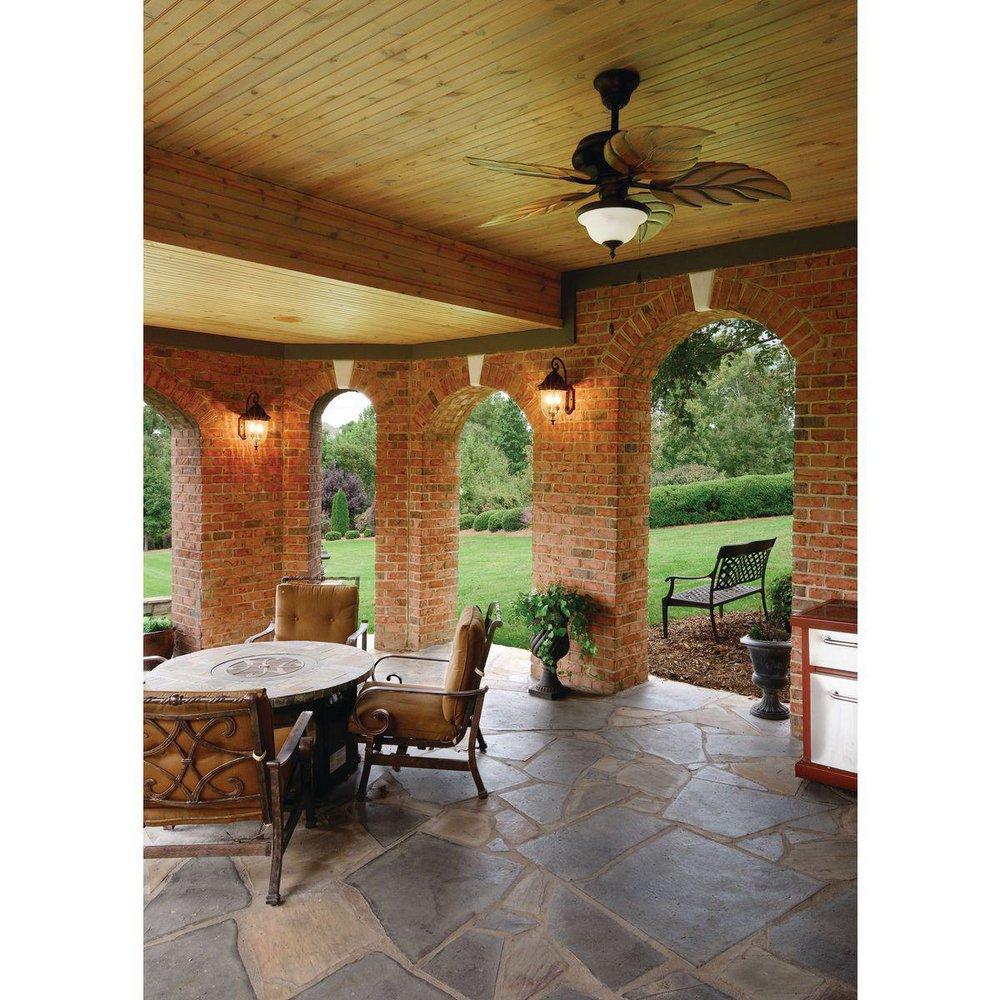 Progress Lighting Antique Bronze 52in. 5-Blade Indoor/Outdoor Ceiling Fan 