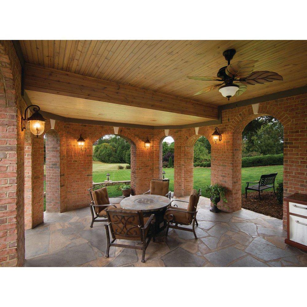 Progress Lighting Antique Bronze 52in. 5-Blade Indoor/Outdoor Ceiling Fan 