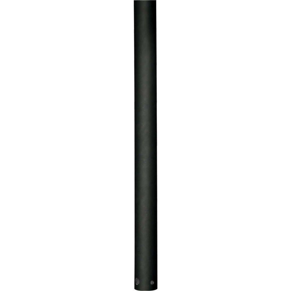 Progress Lighting Forged Black Fan Down Rod in Forged Black 