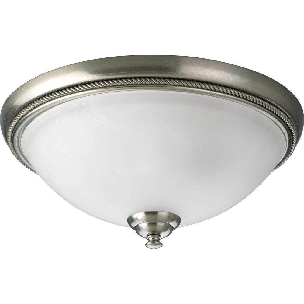 Progress Lighting Brushed Nickel 6-3/8 x 15 in. Close-to-Ceiling Light Fixture 