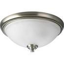 Progress Lighting Brushed Nickel 6-3/8 x 15 in. Close-to-Ceiling Light Fixture 