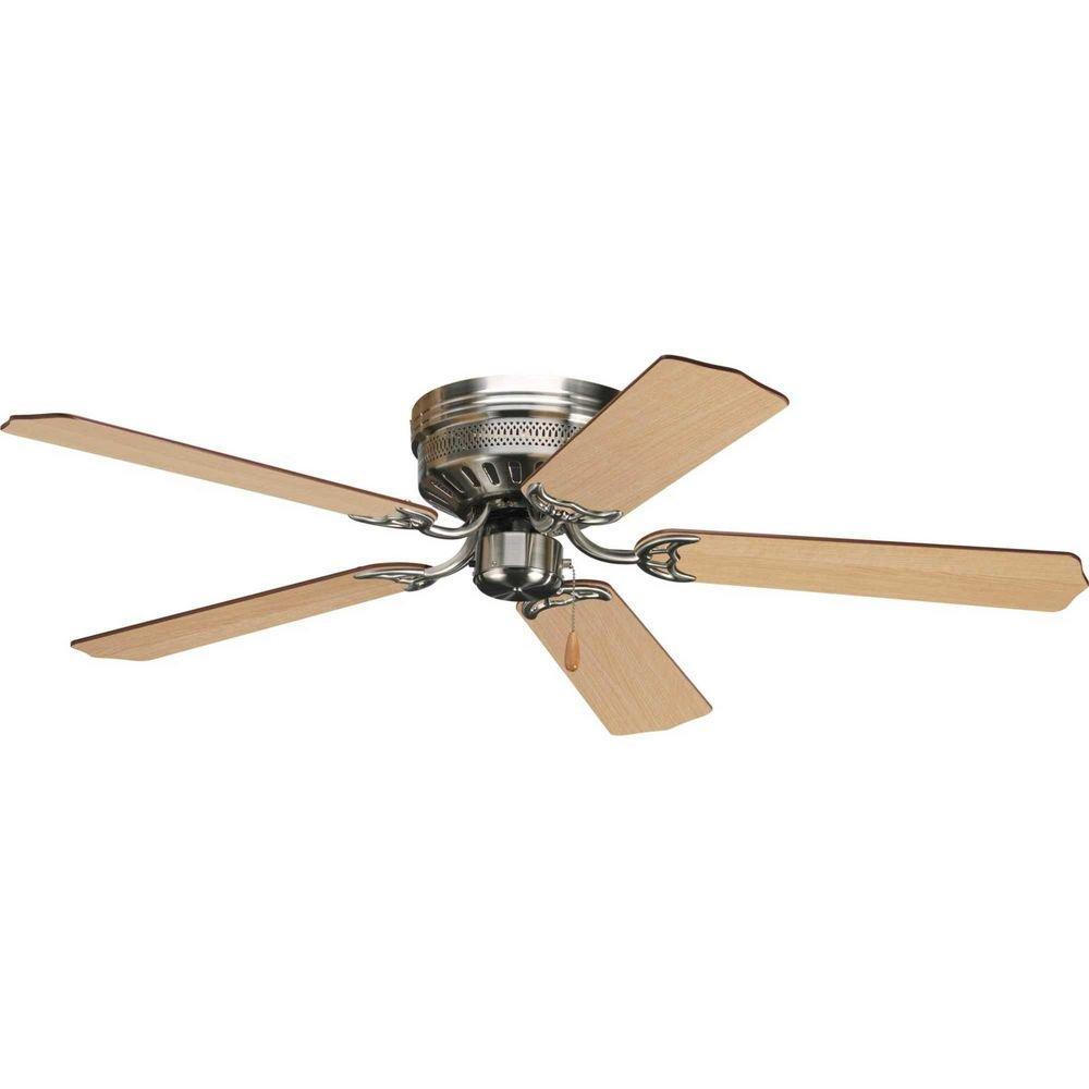 Progress Lighting Brushed Nickel 52 in. 5-Blade Ceiling Fan 