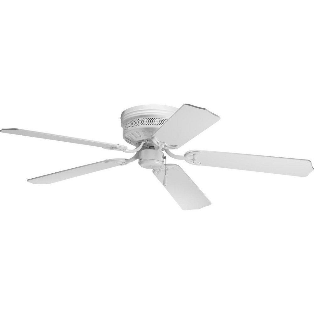 Progress Lighting White 52 in. 5-Blade Ceiling Fan 
