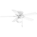 Progress Lighting White 52 in. 5-Blade Ceiling Fan 
