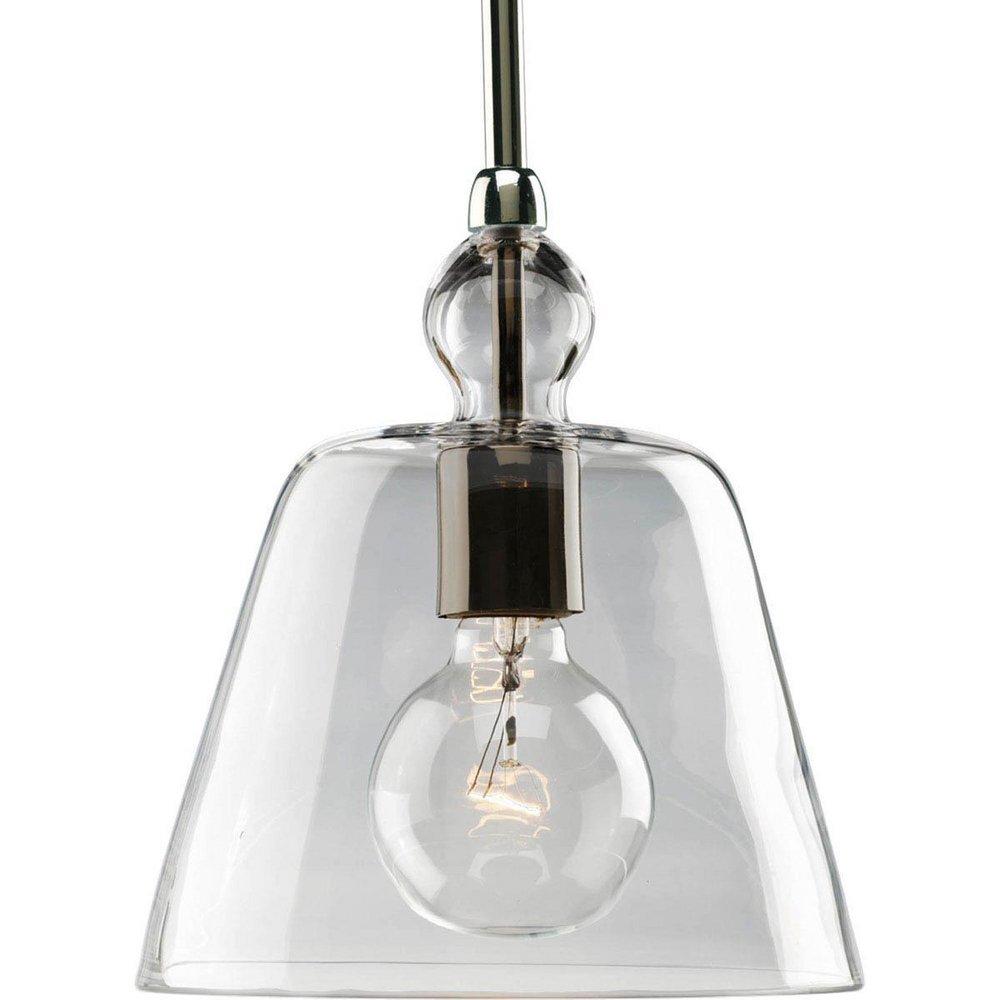 Progress Lighting Polished Nickel 45-1/5 in. 1-Light Mini Pendant 