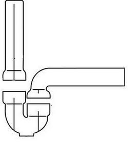 1-1/4 in. Brass P-Trap in Glossy White