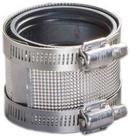 3 in. No Hub Domestic 301 Stainless Steel Coupling with Neoprene Gasket