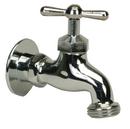 Single Cross Handle Laundry Faucet in Polished Chrome