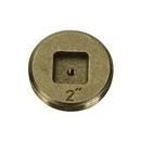 2 in. MIP Countersunk Brass Tap Plug