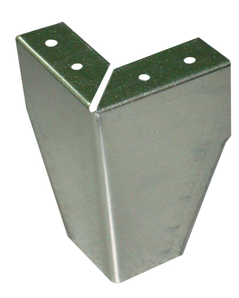 Metal Shop 4 in. Sided Plenum Leg for Bottom of Unit 