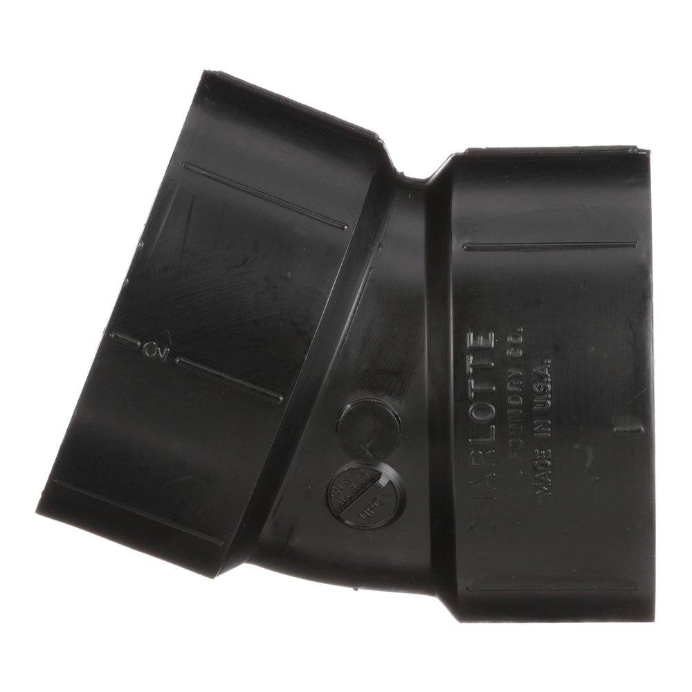 Black ABS DWV 22-1/2&deg; Elbow 