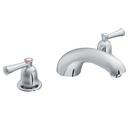 3-Hole Roman Tub Faucet with Double Lever Handle in Polished Chrome
