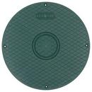 12 in. HDPE Solid Cover for Risers and Distribution Boxes in Green