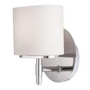 75W 1-Light G9 Double Loop Base Xenon Vanity Wall Light in Polished Chrome
