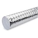 Atco Rubber Products Silver 25 ft. Silver Uninsulated Flexible Air Duct 