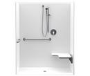 Aquatic White 36-1/4 x 62 x 77-1/4 in. Alcove Shower Unit 