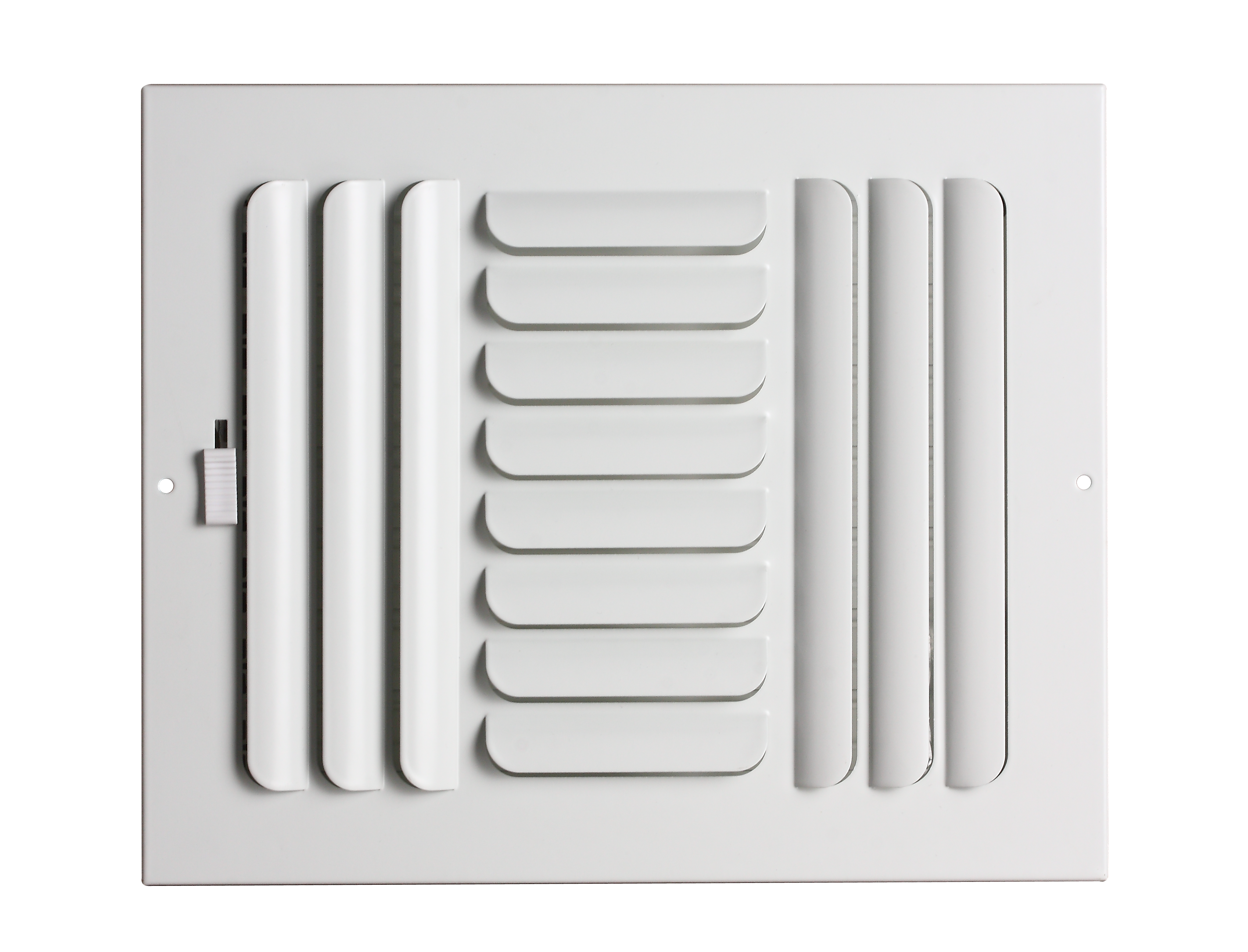 PROSELECT&reg; White 8 in. Residential Ceiling & Sidewall Register in White 3-way Steel 