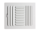 PROSELECT&reg; White 8 in. Residential Ceiling & Sidewall Register in White 3-way Steel 