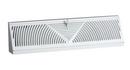 3/4 x 1-1/5 in. Residential Baseboard Diffuser in White Steel