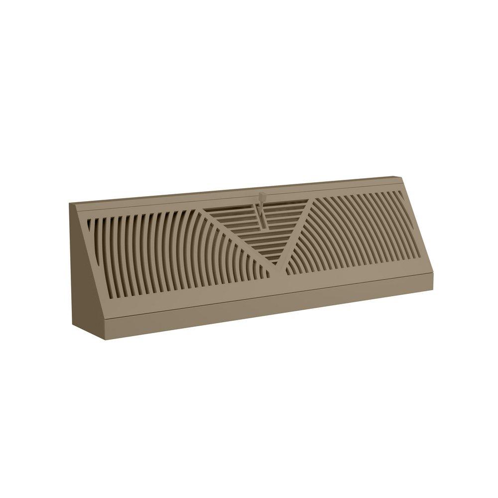 PROSELECT&reg; Brown Residential Baseboard Diffuser in Brown Steel 