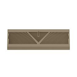 1-1/5 in. x 1-1/5 in. x 18 in. Residential Baseboard Diffuser in Brown Steel