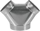 4 x 4 in. Galvanized Steel Duct Wye Branch 