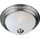 Maxim Lighting&reg; Satin Nickel 15-1/2 in. 3-Light Flushmount with Frosted Glass Shade 
