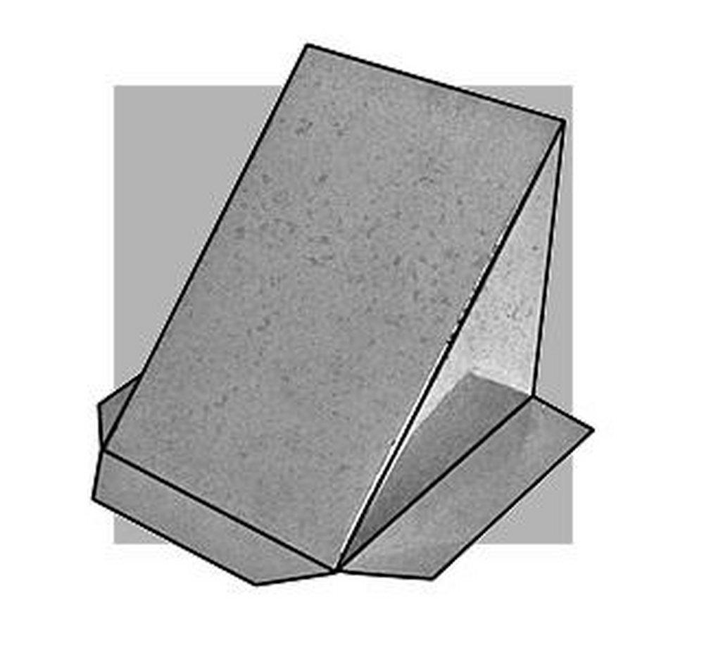 Silver 4 x 4 x 4 in. Capped Line Set Cover 