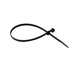 7 in. Nylon Wire Ties with Mounting Hole in Black (Pack of 100)