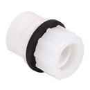 DiversiTech&reg; White Slip Condensate Drain Pan Fitting Plastic 