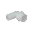 DiversiTech&reg; White Barbed x MIPT Nylon 90 Degree Elbow 