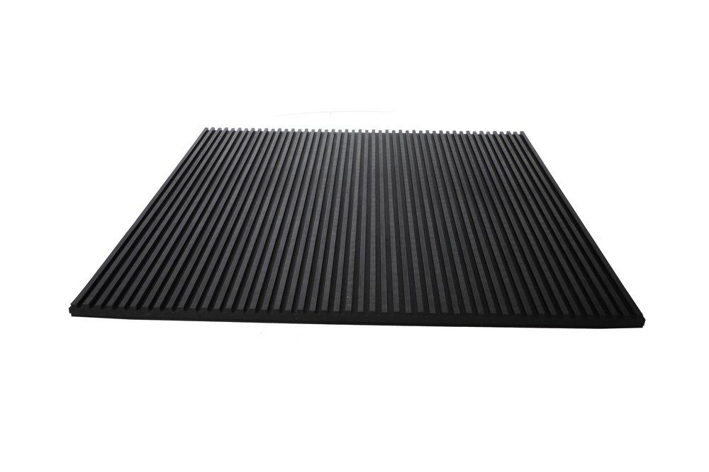 DiversiTech&reg; Dark Grey 12 x 3/8 in. Equipment Pad Rubber 