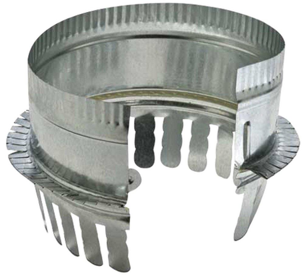 Galvanized Steel Starting Collar in Round Duct 