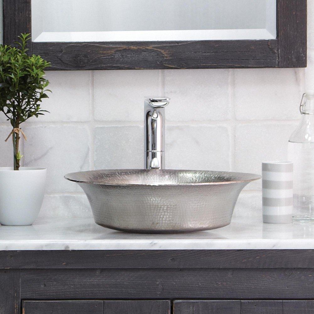 Native Trails Brushed Nickel Vessel Mount Bathroom Sink 