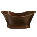 60 x 29 in. Freestanding Bathtub with Center-Hand Drain in Antique Copper