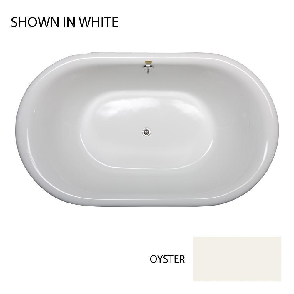 JACUZZI&reg; White 71 x 42 in. Freestanding Bathtub 