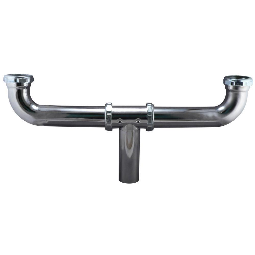 Keeney Chrome Plated 1- 1/2 x 21 in. 20 Gauge Cleanout Slip-Joint Waste 