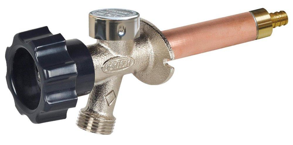 PRIER Products Satin Nickel Plated PEX Anti-Siphon Frost Proof Sillcock 