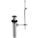 Jaclo Industries Polished Nickel Pop-Up Lavatory Drain with Overflow 