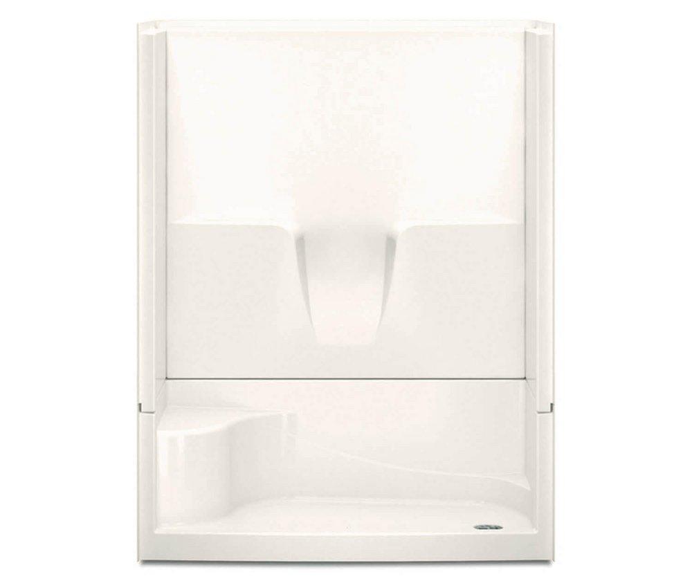 Aquatic Biscuit 35-1/4 x 60 x 77-1/4 in. Alcove Shower Unit 