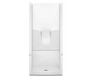 Aquatic White 77-1?4 x 36 in. Gelcoat Floor Reinforced Shower Unit with Center Drain 