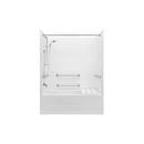 Aquatic White 60 x 33-1/4 in. Tub & Shower Unit 