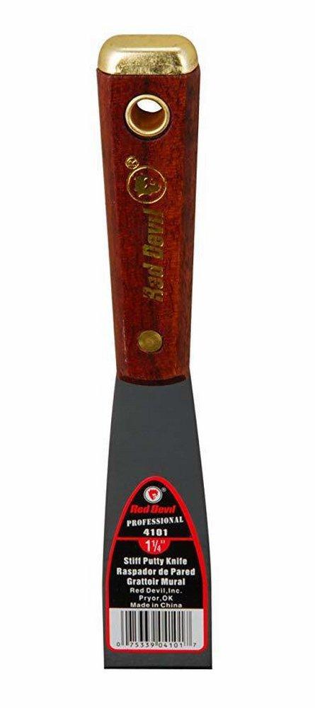 Red Devil Brass 1-1/4 in. Stiff Putty Knife 