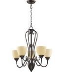 Quorum International Toasted Sienna 24-1/2 in. 60W 5-Light Medium Chandelier 