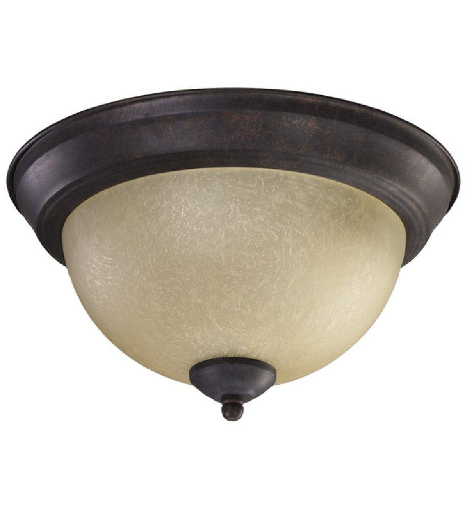 Quorum International Toasted Sienna 11 in. Flush Mount Ceiling Fixture 